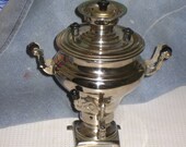 Vintage ( condition like new ) soviet russian SAMOVAR mini GIFT metal figurine Soviet USSR 1976 year.