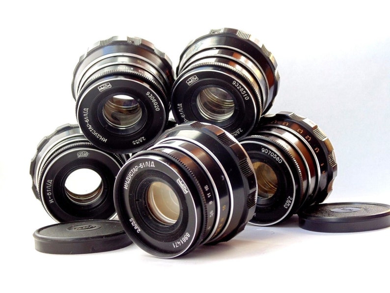 6 Lenses Industar 61 L D 2 8 55mm Leica Russian Lenses Screw Etsy