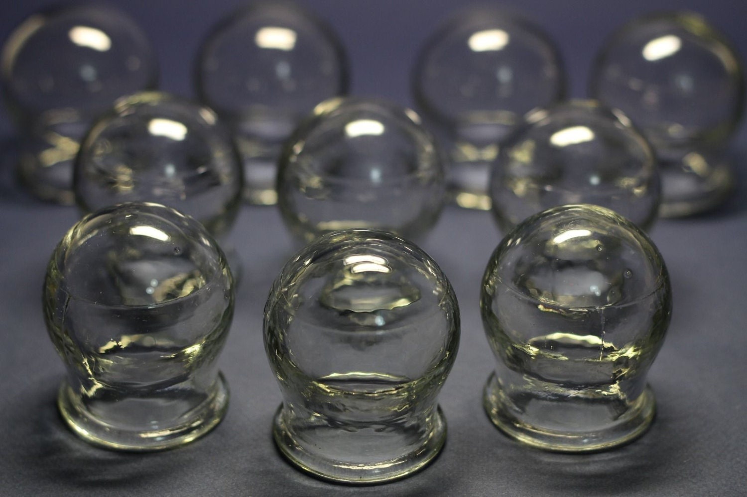 Chinese massage THERAPY. set of 10 glass massage cups. Cupping Etsy