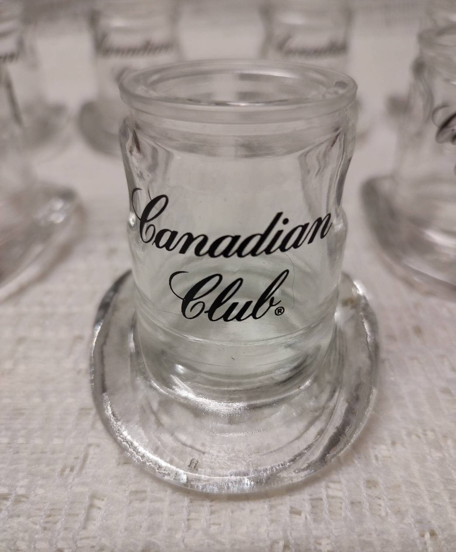 Vintage Whiskey Glass Set Canadian Club Classic Aged 12 Years
