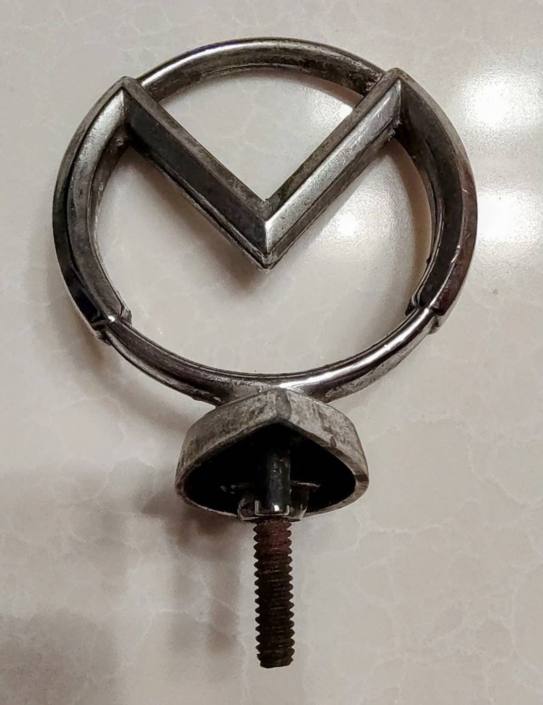 1958 Mercury Hood Ornament Emblem Chrome Etsy