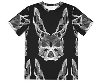 Rabbit All Over Print Shirt (Black)