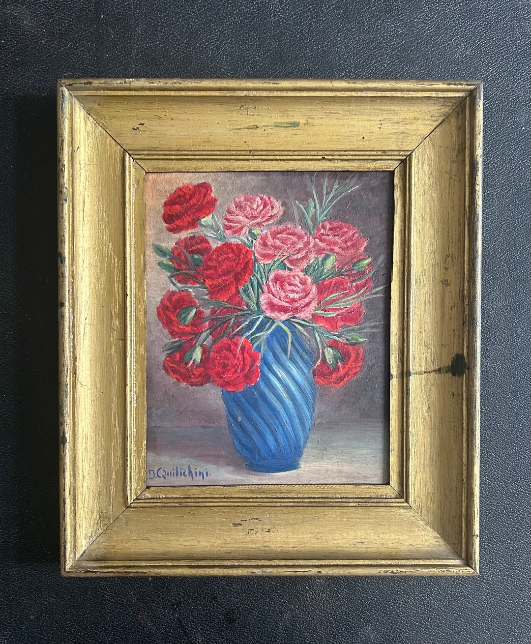 1930s French Master Jean Quilichini 19071978oil Painting on Wood