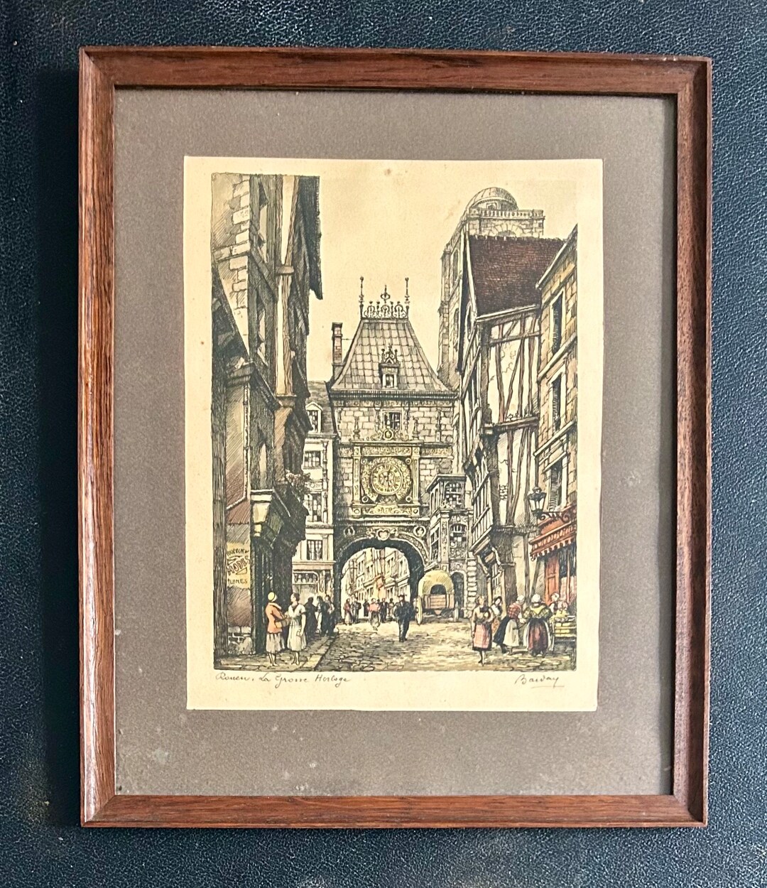 1930s French/swiss Master Painter Louis Valdobarbey 18801964 Colored