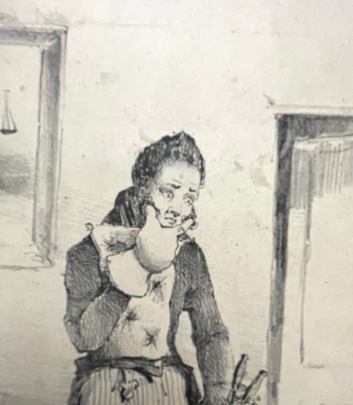 1800s British Ink/pencil on Paper. Sketch. Illustration. Etsy