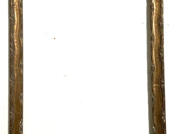 Французская винтажная рама 1900-х годов. Резьба по дереву и штукатурке. Золотой бронзовый цвет