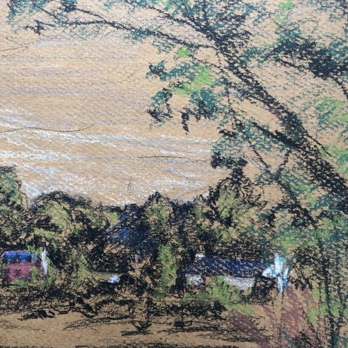 1930s French Master Marguerite Mary Darbour (early 900s) shops Colored Pencil on paper