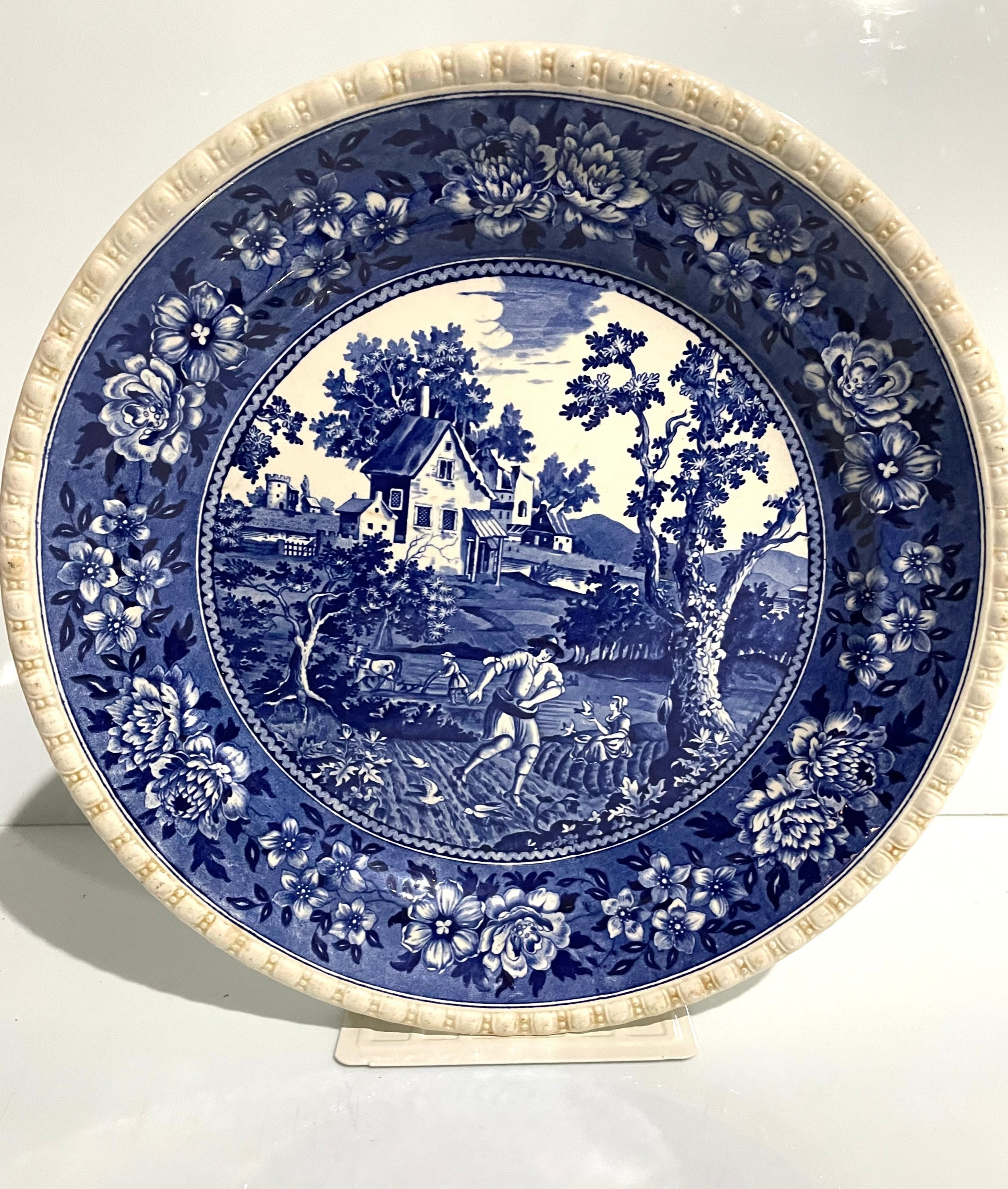 1900s French Vintage Real Villeroy & Boch Serving Plate