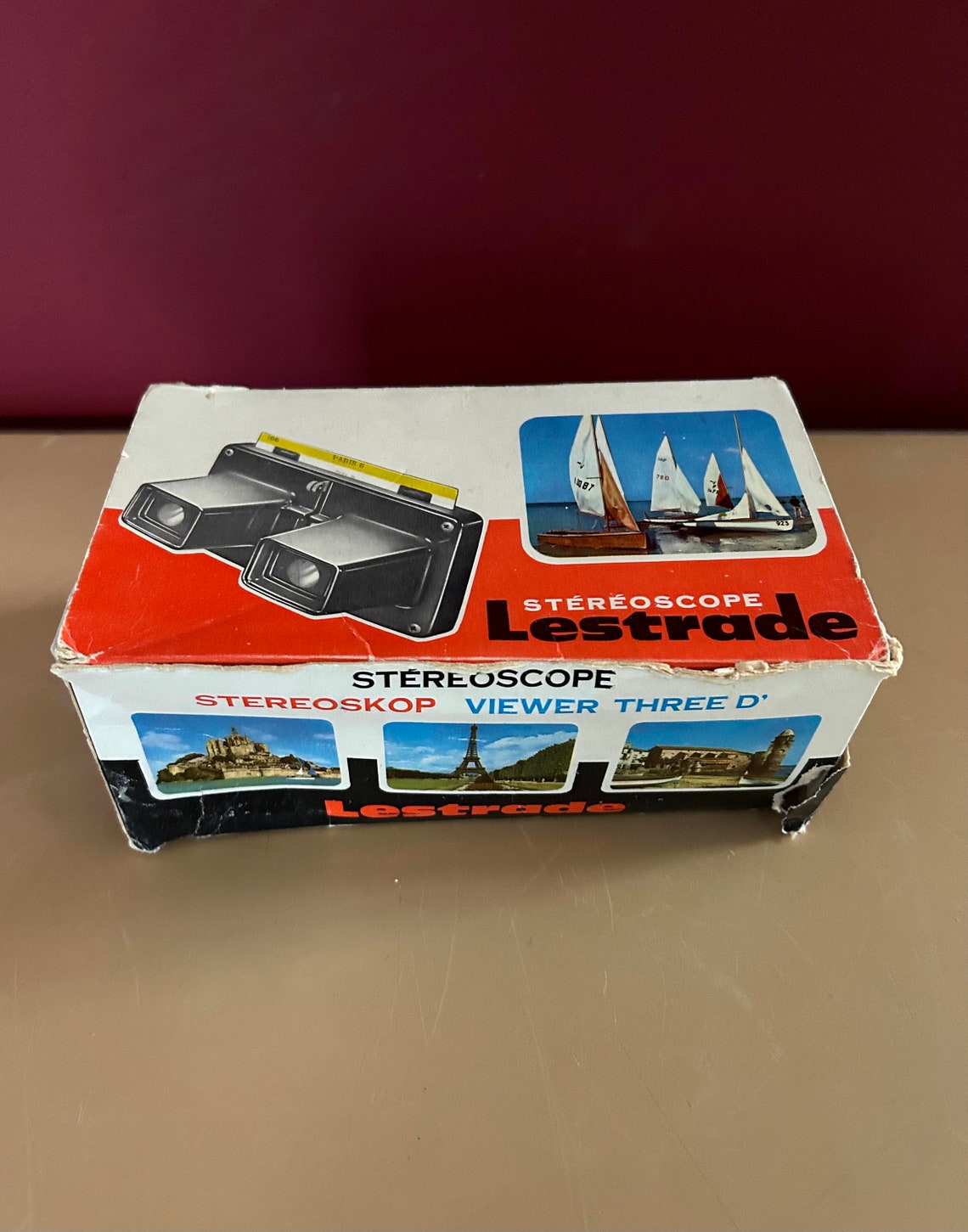 1960s French Vintage Design Reel Viewer. Viewfinder View-master Type ...