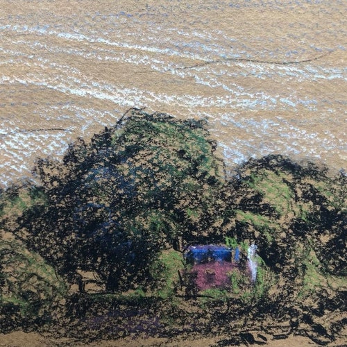 1930s French Master Marguerite Mary Darbour (early 900s) shops Colored Pencil on paper