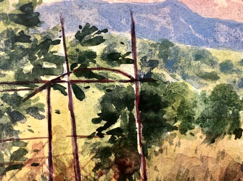 1910s French watercolor on Paper