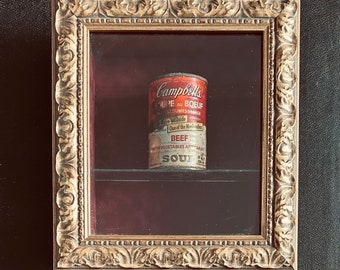 1970’s American Pop Art Great Master Andy Warhol (1928-1987) Autographed Campbell’s Soup Can from installation in Toronto.Original Signature