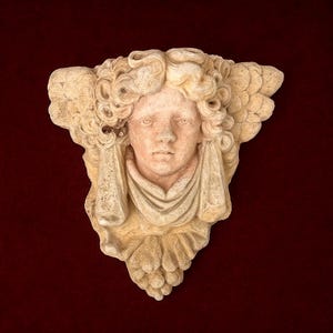 1700s French Gothic Grotesque Stone Sculpture Antique Church Architectural Fragment Medieval Gargoyle Wall Art Decor.