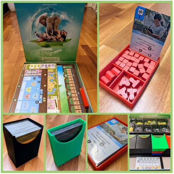 Ark Nova Board Game Insert Fits Sleeved Cards -  Norway