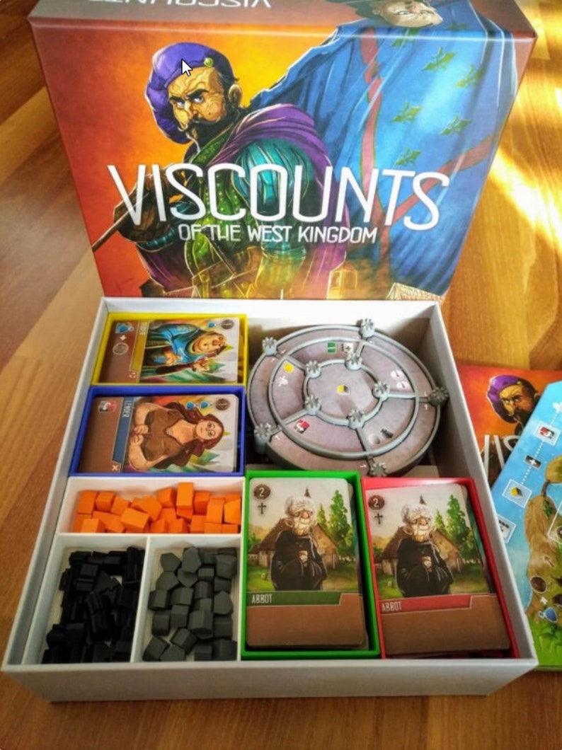Viscounts of the West Kingdom Board Game Insert W/ Sleeved Etsy
