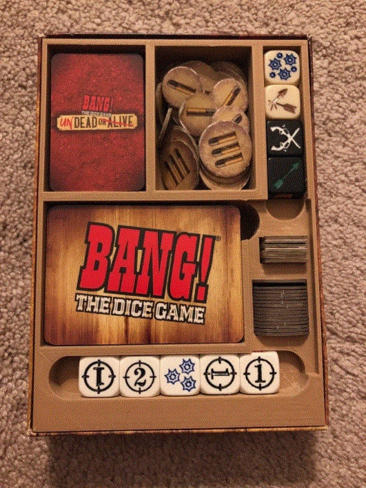 Bang the Dice Game Board Game Insert Fits Expansions Etsy España