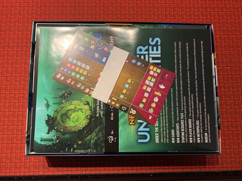 Underwater Cities Expansion Board Game Insert Etsy