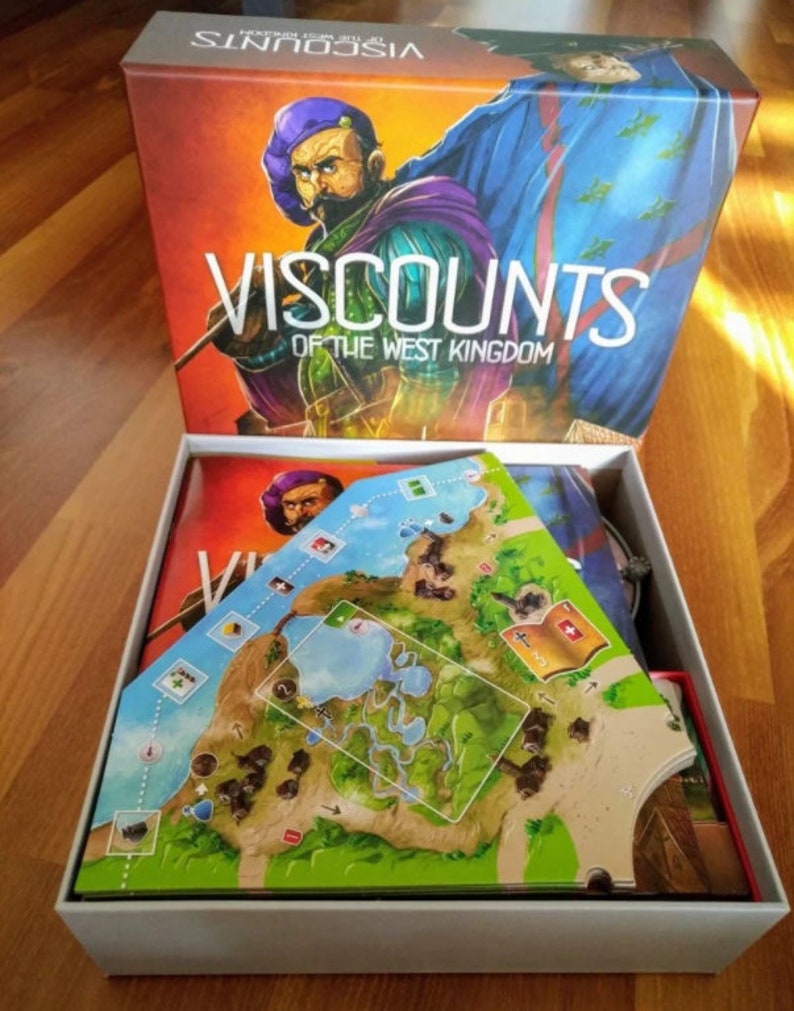 Viscounts of the West Kingdom Board Game Insert W/ Sleeved Etsy