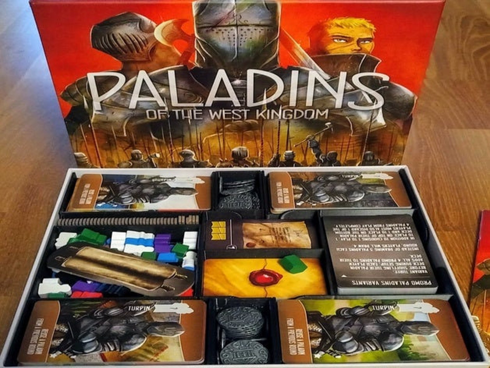 Paladins of the West Kingdom Board Game Insert W/ Sleeved Etsy Paladins of the West Kingdom Board Game Insert W/ Sleeved Etsy
