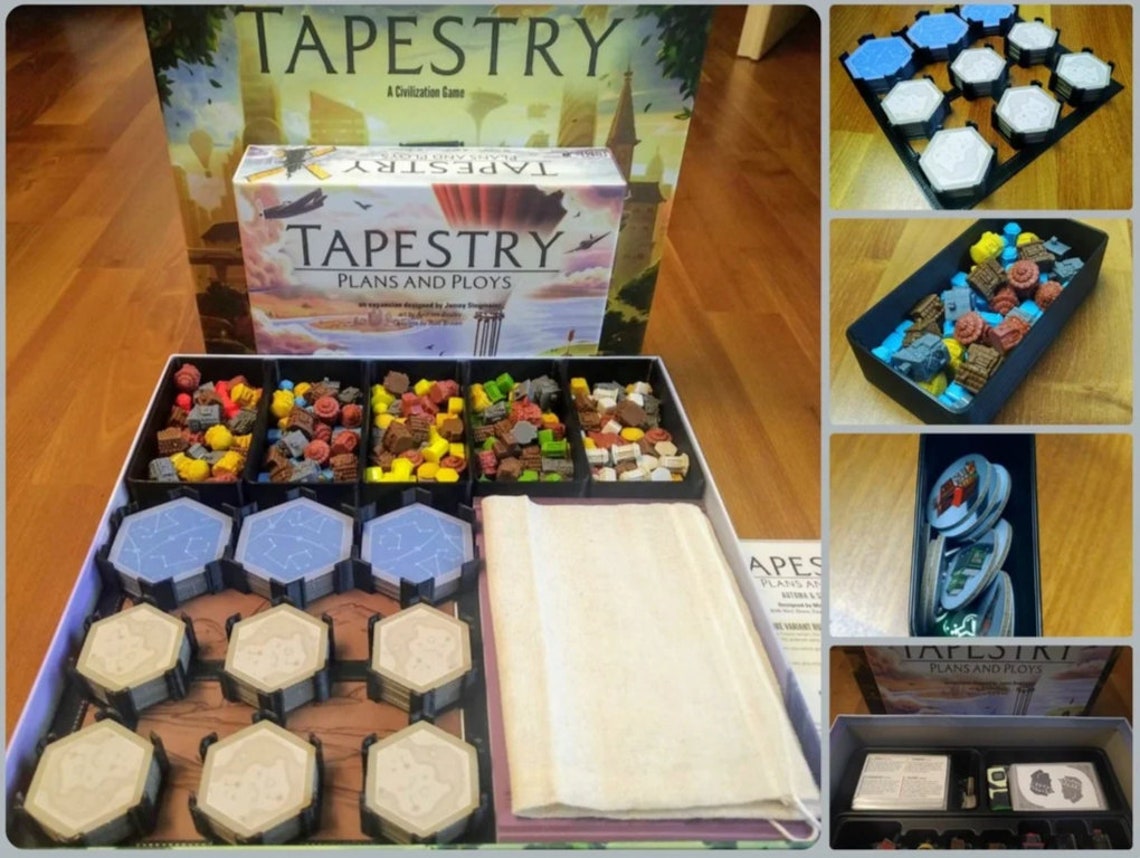 Tapestry Board Game Insert Fits Expansion Etsy