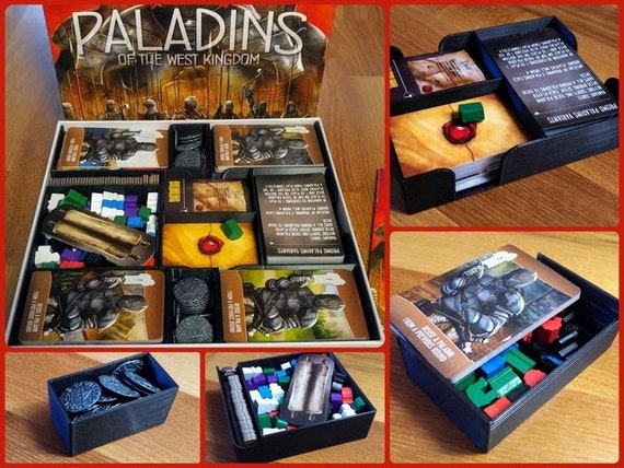Box Organizer for Paladins of the West Kingdom board game Insert