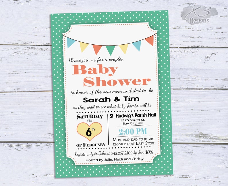 Baby Shower Invitation Printable Baby Boy Shower Invitations Etsy