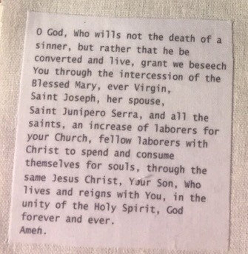 Junipero Serra Small Pocket Oratory St