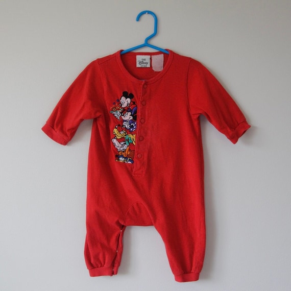 90s Vintage The Disney Store Embroidered Baby Pyj… - image 1