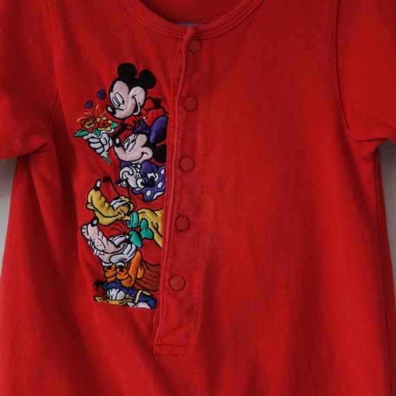 90s Vintage The Disney Store Embroidered Baby Pyj… - image 2