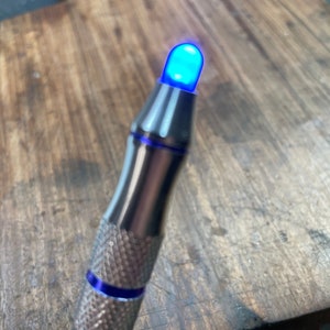 Doctor Who Sonic Screwdriver with Blue LED Light Emitter - Custom Cosplay Prop