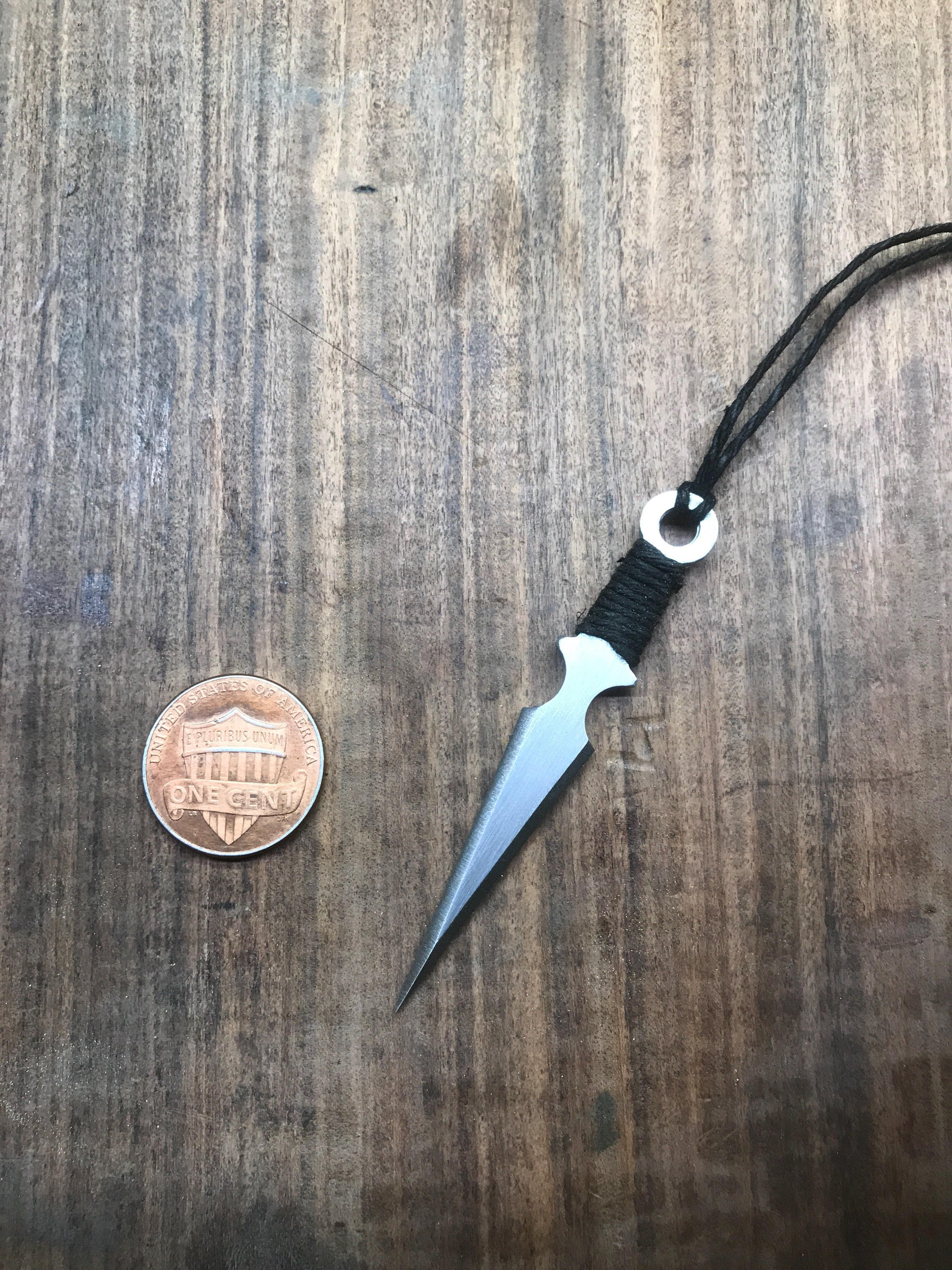 Naruto Ninja Kunai Throwing Knife Necklace Etsy