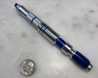 Custom Doctor Who Sonic Screwdriver Prop - Blue and Sliver