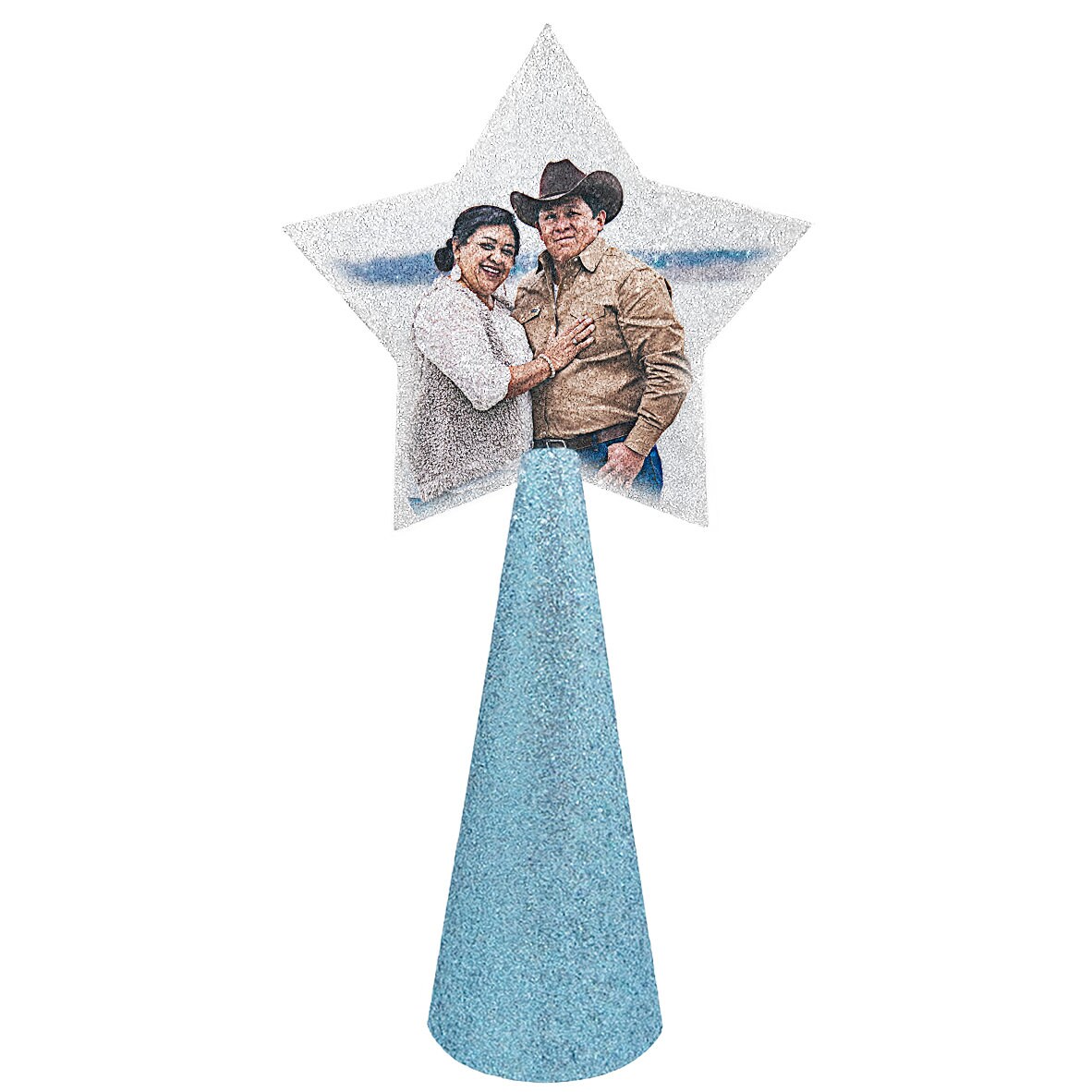 Invincible Tree Topper CUSTOM Tree Topper on Ice Blue Glitter Base - Etsy