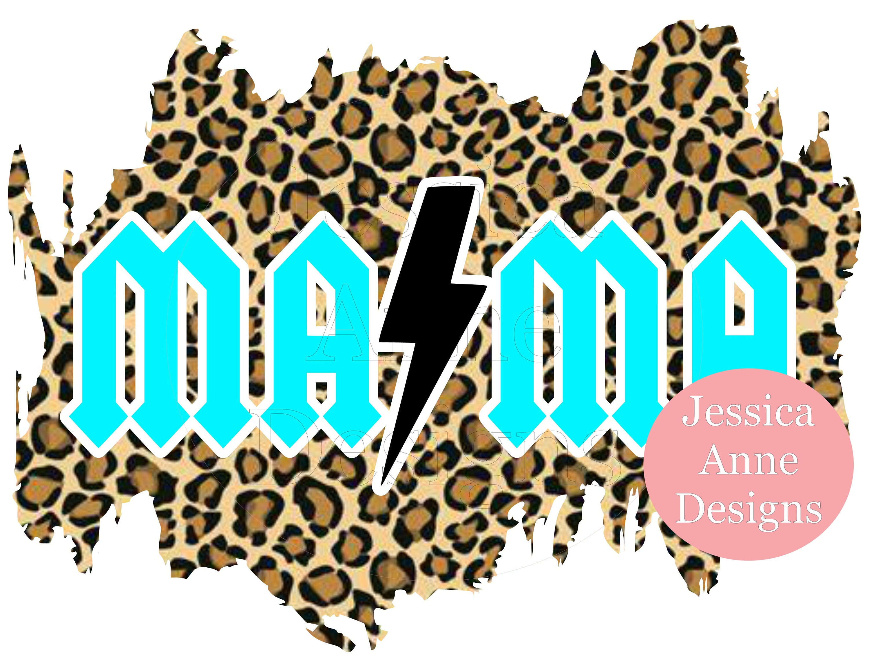 MAMA Leopard Background 6 Different Colors Bundle PNG | Etsy