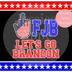 FJB laisse aller Brandon Tumbler 20 oz skinny straight png sublimation instant digital design télécharger