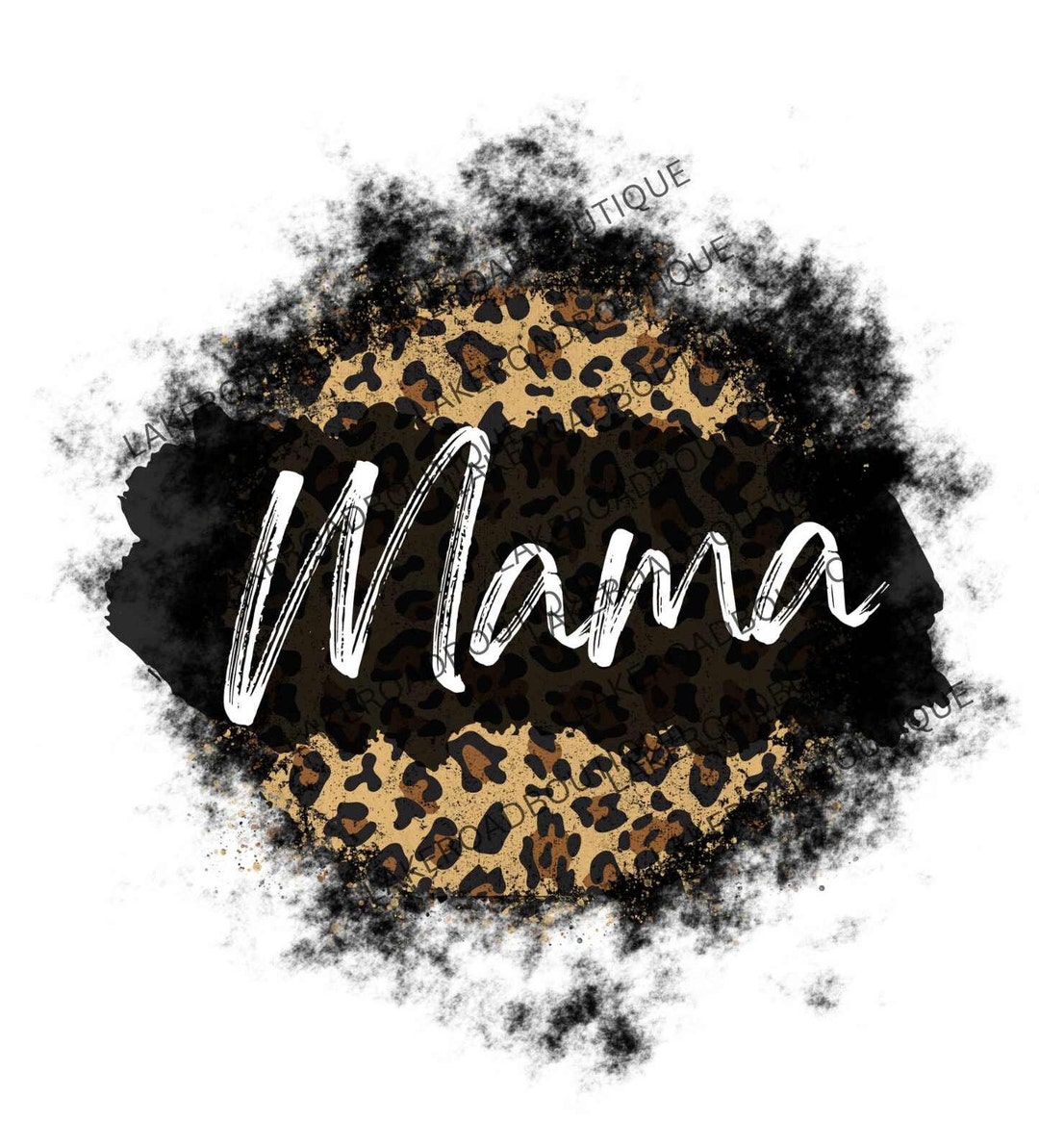 Black Leopard Mama Circle PNG, Mama Leopard Sublimation Digital ...