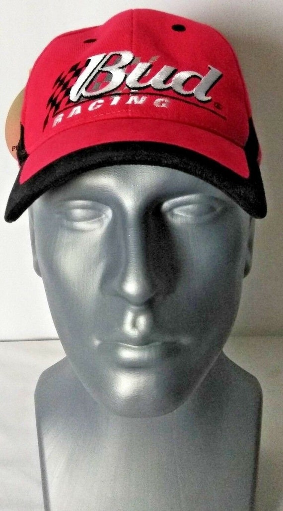 Bud Budweiser Racing Baseball Cap Hat Adjustable … - image 1