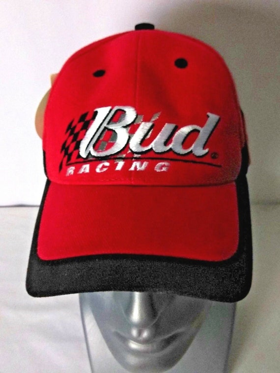 Bud Budweiser Racing Baseball Cap Hat Adjustable … - image 2