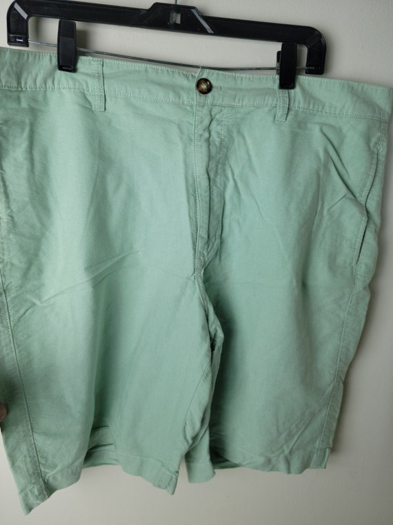 Chaps Solid Light Green Chino Shorts Mens Size 38