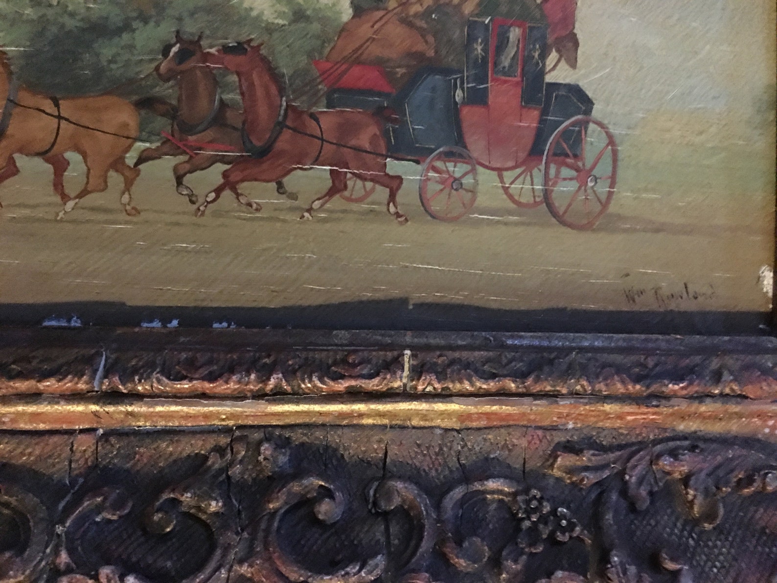 WILLIAM ROWLAND PAINTINGS 19th Century original oil Coaching Etsy