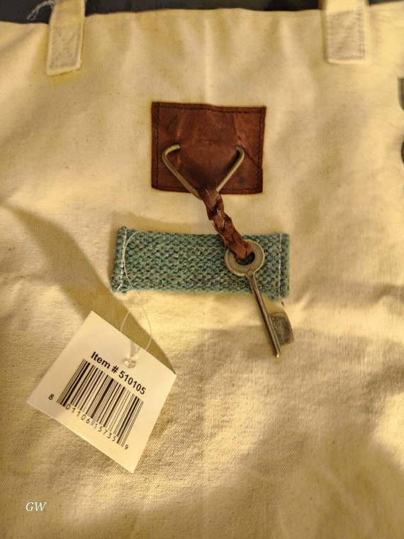 Canvas Tote with Mail Theme New w/tags - image 6