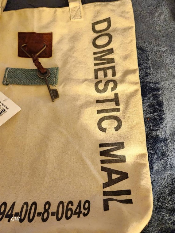 Canvas Tote with Mail Theme New w/tags - image 5