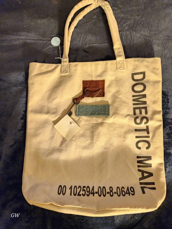 Canvas Tote with Mail Theme New w/tags - image 2