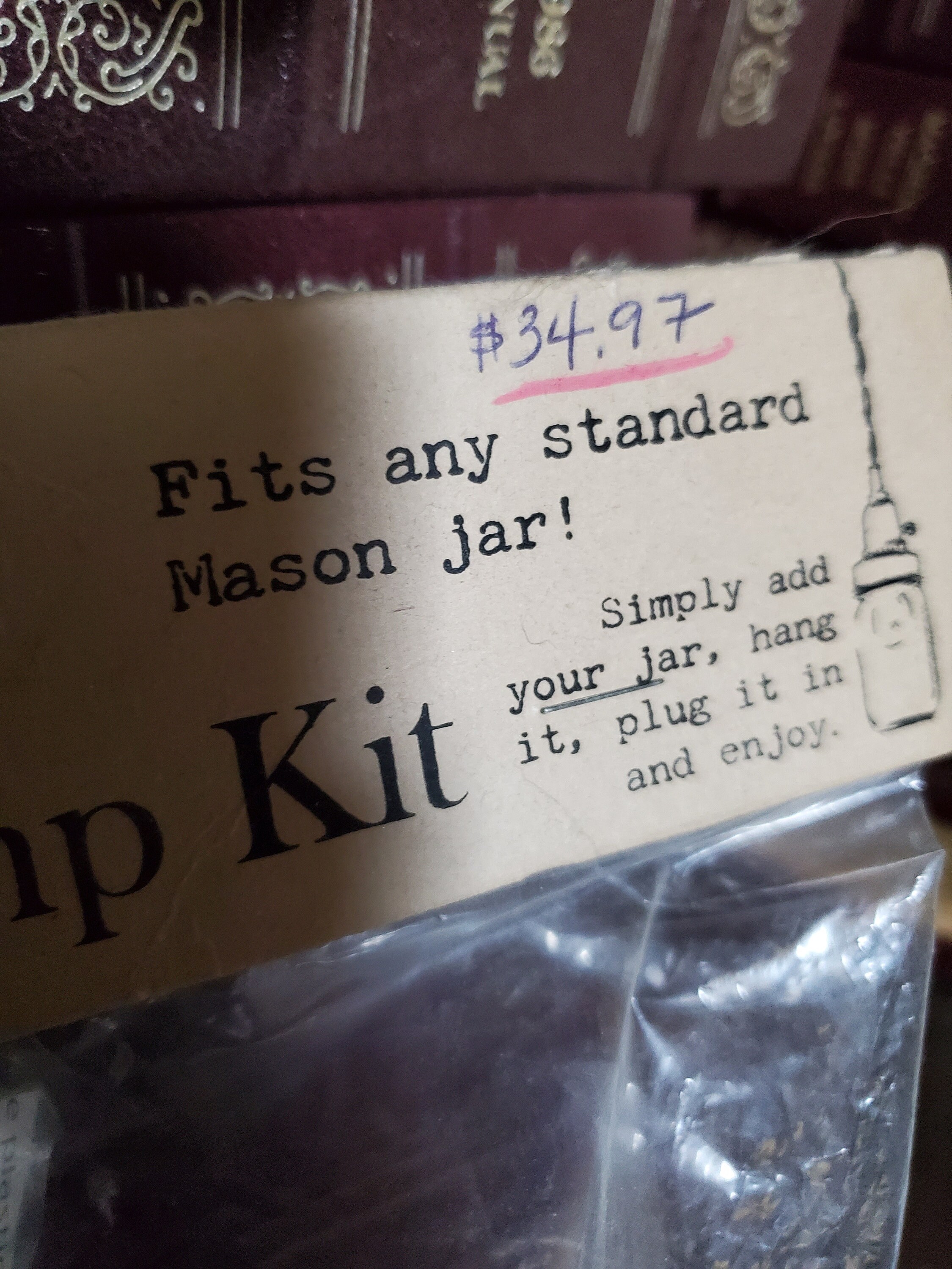 Mason Jar Lamp Kit