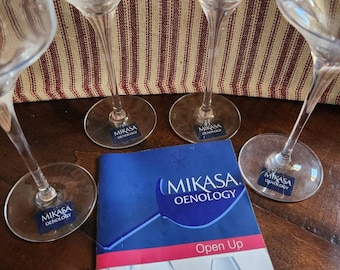 Mikasa Oenology Kwarx Wine Glasses Universal Tasting Set of 4
