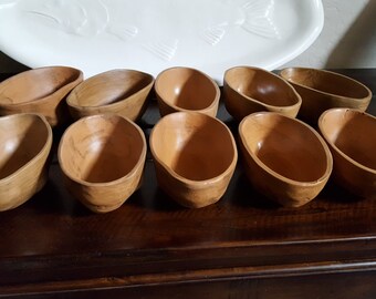 Ed Langbein Potato Bowls Set of 10 functional Art LANGBEIN ED LANGBEIN pottery