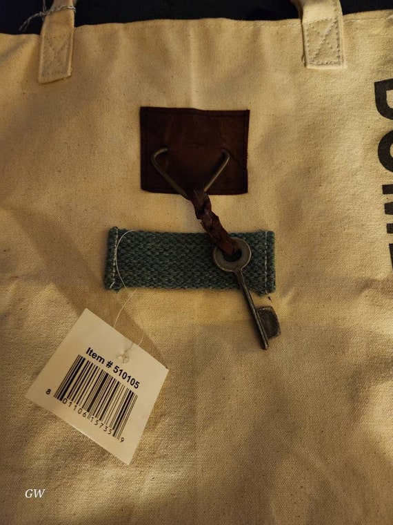 Canvas Tote with Mail Theme New w/tags - image 4