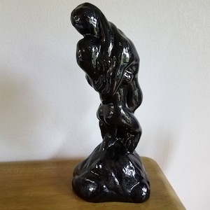 Ceramic Large Kissing Couple (15&quot;Tall)(#926)-has a little bit of sparkle