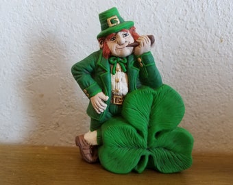 Ceramic Irishman with Shamrock (#51)