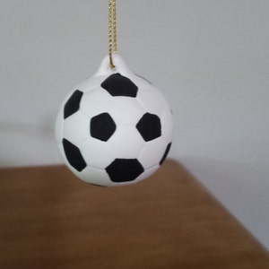 Ceramic Soccer Ball Ornament (#508)